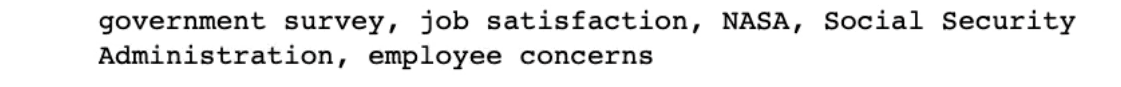Screenshot of a result for inferring 5 topics from a article